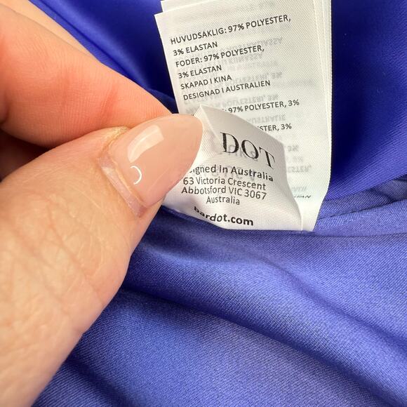 Bardot Jamila Corset Cocktail Dress Cobalt Blue Size 4 NWT - Picture 10 of 16